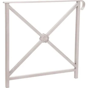 Zábradlí Procity Zábradlí Héritage, délka 800 mm, jedno madlo, jednoduchý kříž s růžicí, barva šedá RAL7044