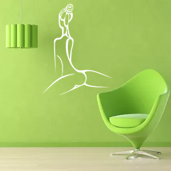 samolepka Sablio Samolepka na zeď: Lady design 3 - 47x60 cm