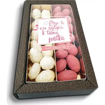 Čokoláda Sablio Mandle v čokoládě Přeji ti vše nejlepší k tvému svátku - 2x 80g