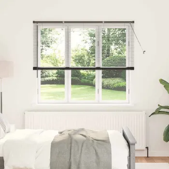 Roleta Žaluziové rolety se záclonami Černá 175 x 160 cm Hliník IM_42006159