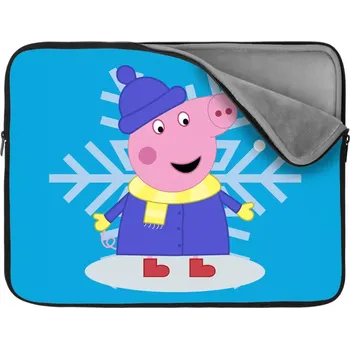 pouzdro na notebook Sablio Obal na notebook Prasátko Pepina Vločka - 13