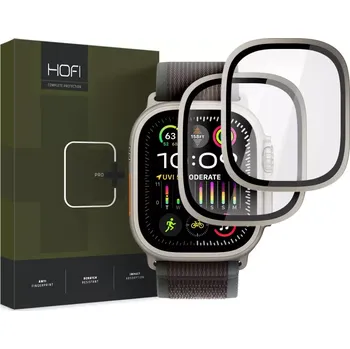 Fólie pro tablet Tvrzené sklo HOFI Glass Ring 2-Pack Apple Watch Ultra 1/2/3 (49mm) titan