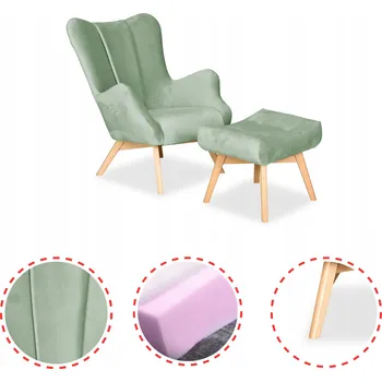 Křeslo Křeslo ušák Family Meble zelené