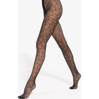 Dámské punčochy Punčocháče vzorované Gatta Mosaica vz.05 20den černé Nero velikost 5
