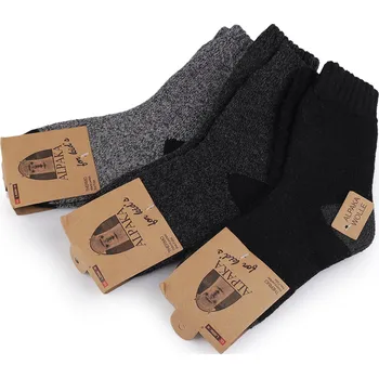 Dámské ponožky Dámské / dívčí ponožky thermo Alpaka Balení: 3 pár, Varianta: 14 (vel. 32-35) mix - 8596475579049