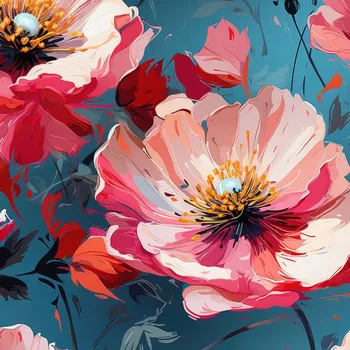 Satén elastický poppy viva magenta