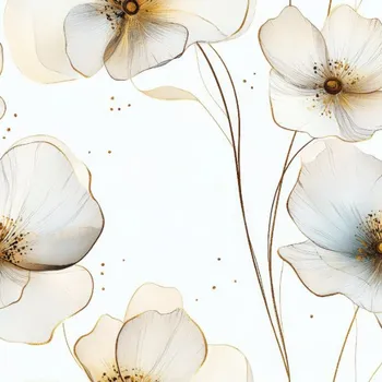 Organza lesklá průhledné květiny Sílu