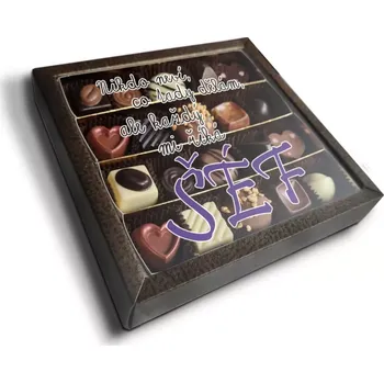 Cukrovinka Sablio Pralinky Nikdo neví, co tady dělám, ale každý mi říká šéf - 20 ks pralinek