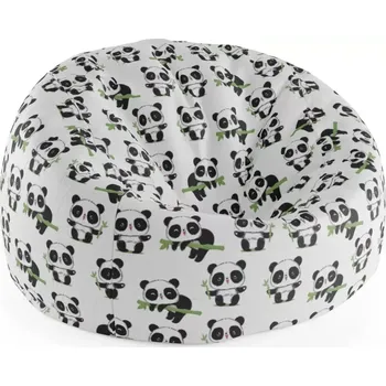 Sedací pytel Sablio Sedací vak Cocoon Pandy s větvičkou - 115 x 75 cm x 45 cm