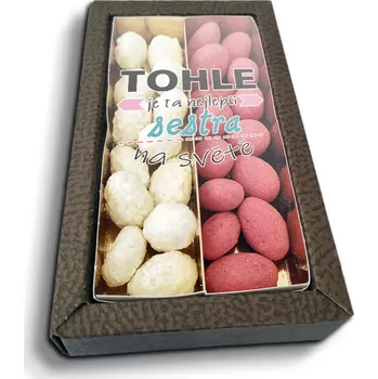 Čokoláda Sablio Mandle v čokoládě Tohle je ta nejlepší sestra na světě - 2x 80g