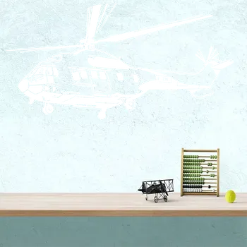 samolepka Sablio Samolepka na zeď: Vojenský vrtulník 2 - 60x33 cm
