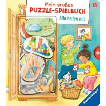 První čtění Mein großes Puzzle-Spielbuch: Alle helfen mit - Kinderbuch ab 2 Jahren, mit 10 Puzzleteilen (Silke Voigt)(Leporelo)