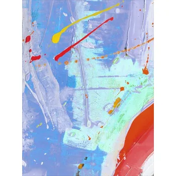 Funkční počesaná teplákovina PANEL 78x104 cm malba cákance