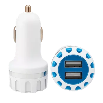 Gpengkj Duální USB autonabíječka s podsvícením – 2,1A