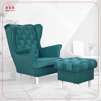 Křeslo Křeslo ušák Family Meble modré