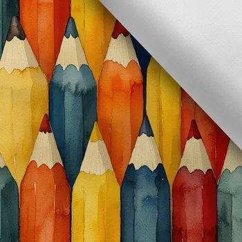 Látka s potiskem nepromokavý polyester TD/NS barvičky