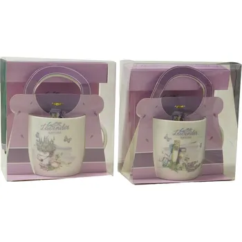 PROHOME - Hrnek keramický Levandule různé dekory