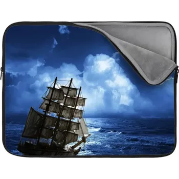 pouzdro na notebook Sablio Obal na notebook Loď v bouřce - 17"