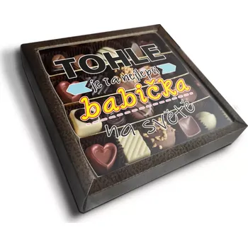 Bonboniéra Sablio Pralinky Tohle je ta nejlepší babička na světě - 20 ks pralinek