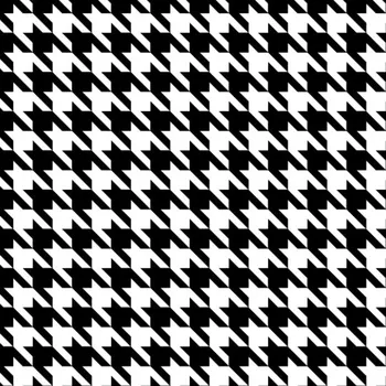 Designová podšívka kohoutí stopa černo-bílá 2x2 cm