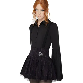 Dámská sukně sukně dámská KILLSTAR x CORPSE BRIDE - Haunted Phase - Purple/Black - M