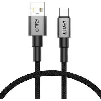 Datový kabel USB-A/USB-C kabel Tech-Protect UltraBoost DNA Type-C 15W/3A 50cm Iron Grey