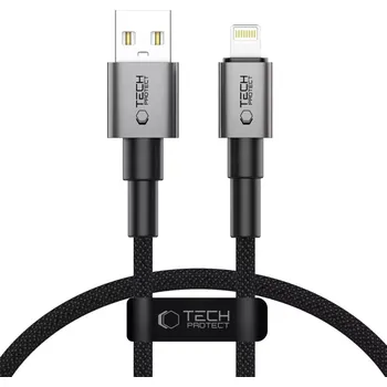 Datový kabel USB-A/Lightning kabel Tech-Protect UltraBoost DNA 12W/2,4A 25cm Iron Grey