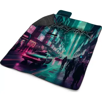 deka Sablio Plážová deka Cyberpunk 2077 Město: 200x140 cm