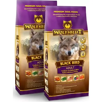 Krmivo pro psa Wolfsblut Black Bird Adult 2x12,5kg - krůta s batáty