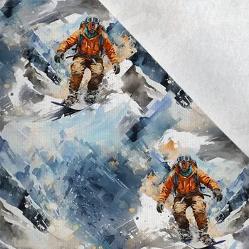 Funkční termo úplet s počesem na snowboardu