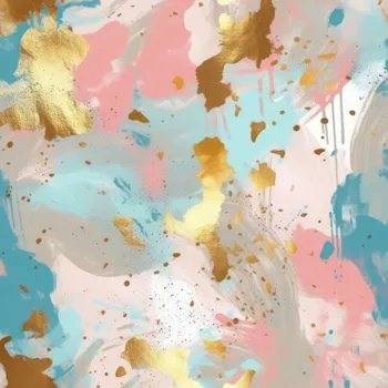 Látka samet/velvet ELIZA zlatorůžový mramor