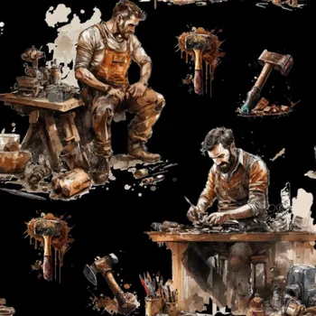 Funkční úplet na trička kutil v dílně