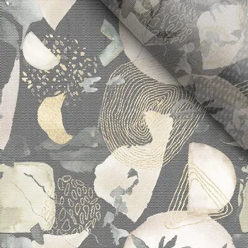 Měkký tyl abstrakt Eva černý