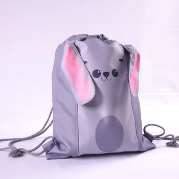 Panel na batoh z nepromokavého polyesteru Zajíček světlý