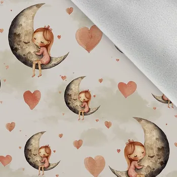 Softshell zimní dívka na měsíci