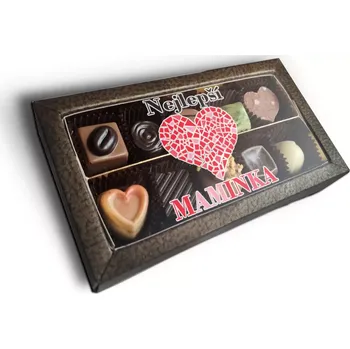 Bonboniéra Sablio Pralinky Nejlepší maminka - 10 ks pralinek