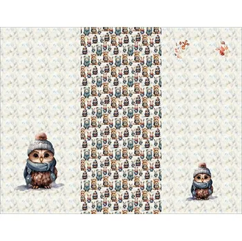 Panel na fusak z nepromokavého polyesteru 155x105 pohádková sova