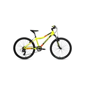 Dětské kolo Core Nipper 24" (2025) 1x7sp. žlutá s červenou odpružená vidlice Z-565