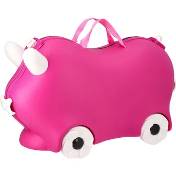 JUNIOR-ST Dětský kufr Valleta, ABS - růžový