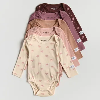 Dívčí spodní prádlo Reserved - Sada 5 kusů bavlněných body - světle fialová - 818GK-34X - 818GK-34X-68