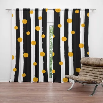 Závěs Sablio Závěs Pruhy a puntíky: 2ks 140x250cm