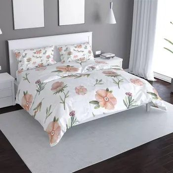 Povlečení Sablio Povlečení Malované květy - 140x200 / 90x70