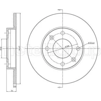 Brzdový kotouč Brzdový kotouč CIFAM (800-100)