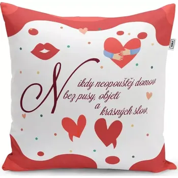 Polštář Sablio Polštář Neopouštěj domov: 40x40 cm