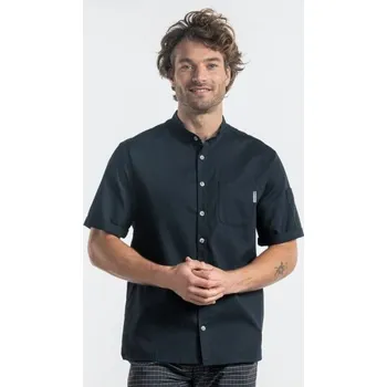 Pánská košile Chaud Devant | Kuchařská košile s krátkými rukávy Verano SFX Black - Black / 3XL / 3XL / černá