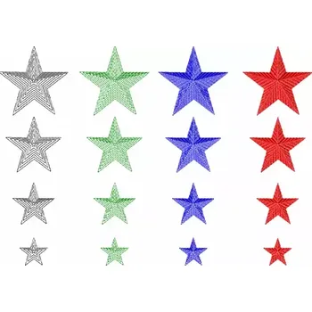 Vyšívací vzor hvězda 00