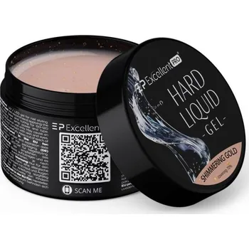Lak na nehty Hard Liquid Gel Shimmering Gold 15g