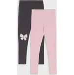 Sinsay - Bavlněné legíny s fleecovým zateplením 2 pack - vícebarevná - 615HF-MLC - 615HF-MLC-128