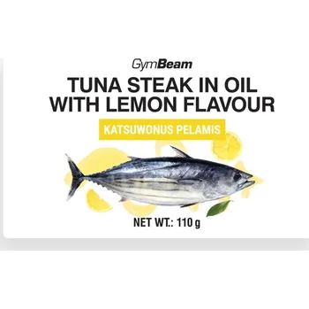 Anabolizér GymBeam Tuna steak in oil with lemon flavour 110 g