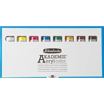 Vodová barva Schmincke Akademie Set Sada akrylových barev 8 x 20 ml